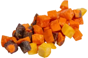 Winterpeen regenboog brunoise 30mm 1kg